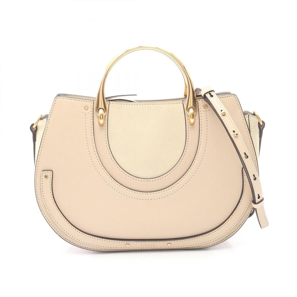 Chloe Pixie Handbag Leather Suede Beige Tan